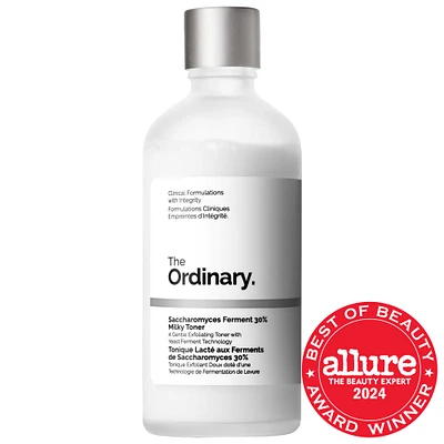 Saccharomyces Ferment 30% Milky Toner for Gentle Exfoliation and Hydration