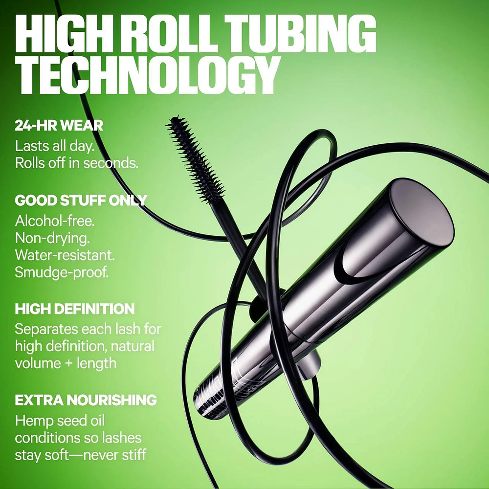 KUSH High Roll Lengthening Smudge-Proof Tubing Mascara
