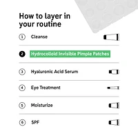 Hydrocolloid Invisible Pimple Patches + Salicylic Acid