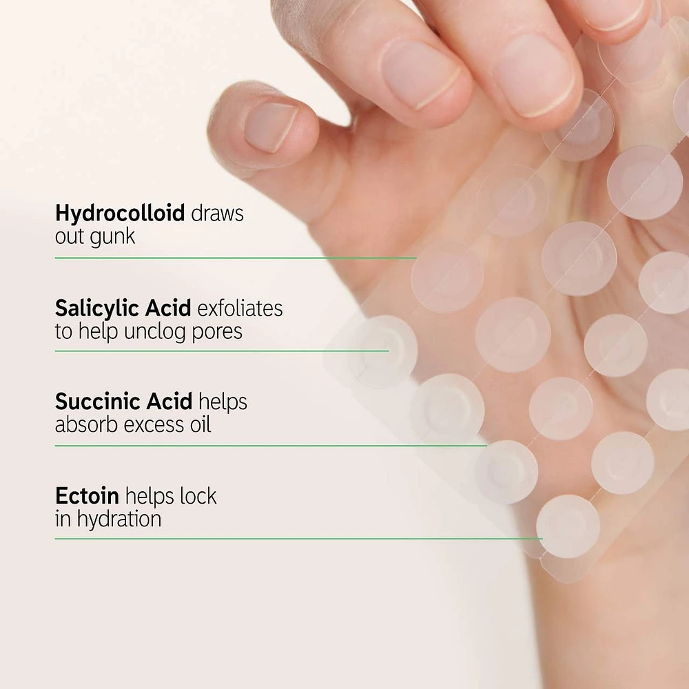 Hydrocolloid Invisible Pimple Patches + Salicylic Acid