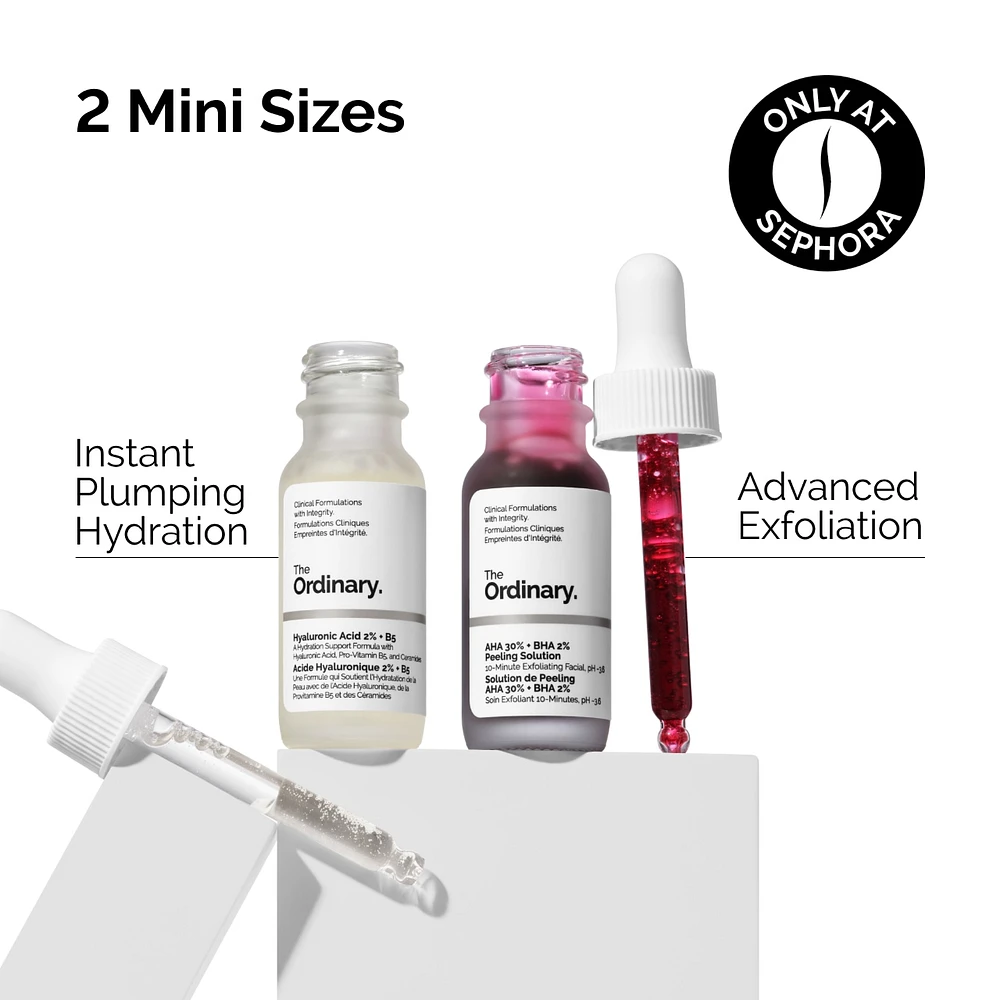 The Resurface & Hydrate Set with Hyaluronic Acid Serum + AHA