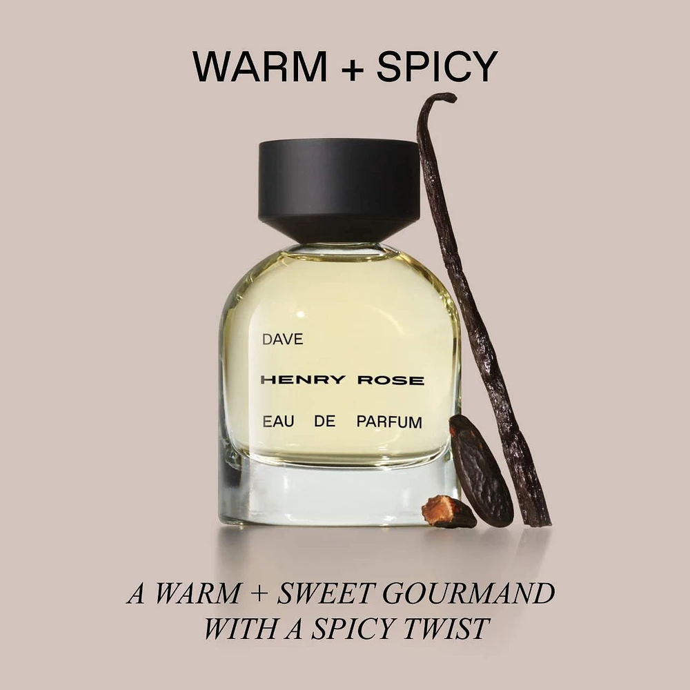 Dave Eau De Parfum with Vanilla + Tonka Bean