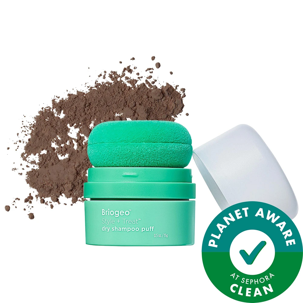 Style + Treat Non-Aerosol & Talc-Free Dry Shampoo Powder Puff