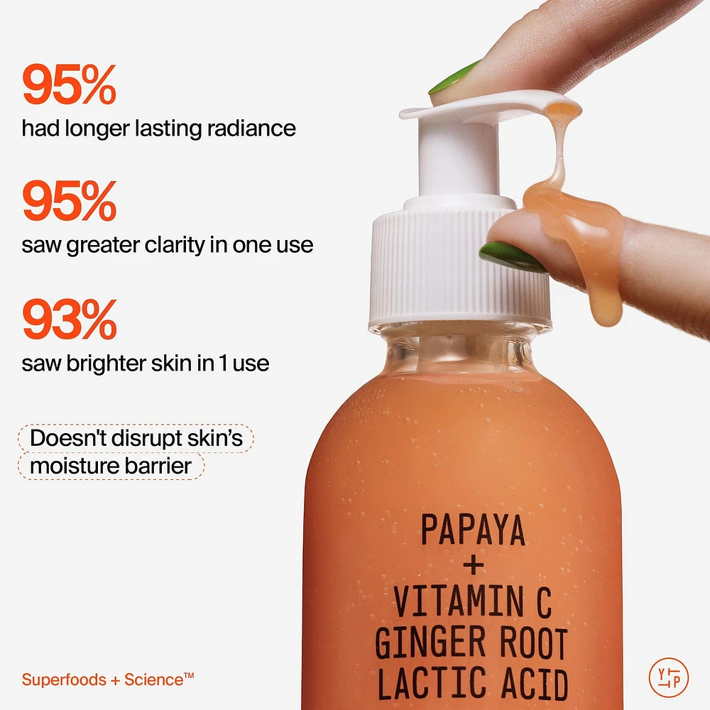 Superfruit Gentle Exfoliating Cleanser with Vitamin C + Papaya