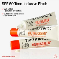 Youthscreen™ Daily Hydration + Pollution Defense Invisible Broad Spectrum Sunscreen SPF 60 