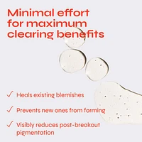 Clear Exfoliating Serum for Blemishes with 10% AHA + BHA Blend