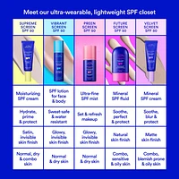 Vibrant Screen SPF 50 Water Resistant Face and Body Sunscreen