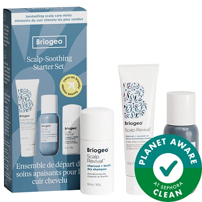 Scalp Revival™ Moisture + Detox + Refresh Minis Kit for Dry, Flaky Scalp