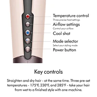 Airstrait™ Wet-to-Dry Straightener in Ceramic Pink