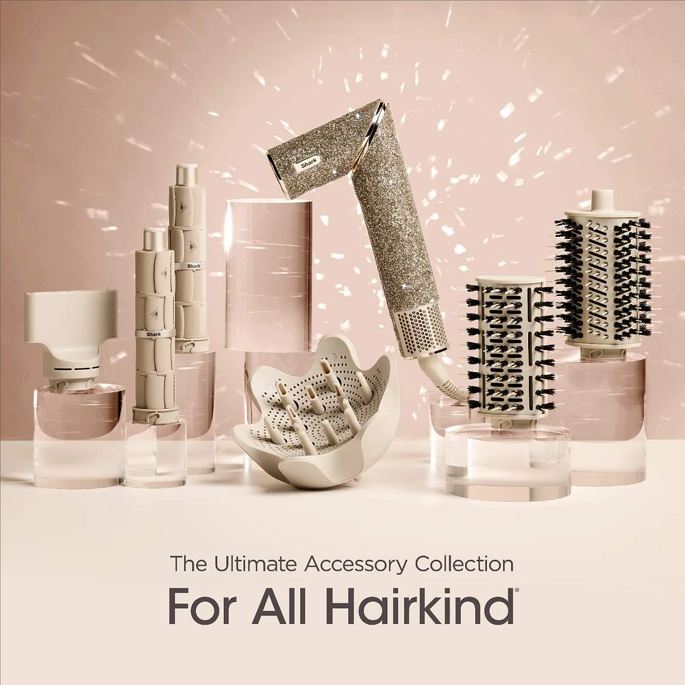 FlexStyle Sparkle Hair Blow Dryer & Multi-Styler in Champagne Diamond