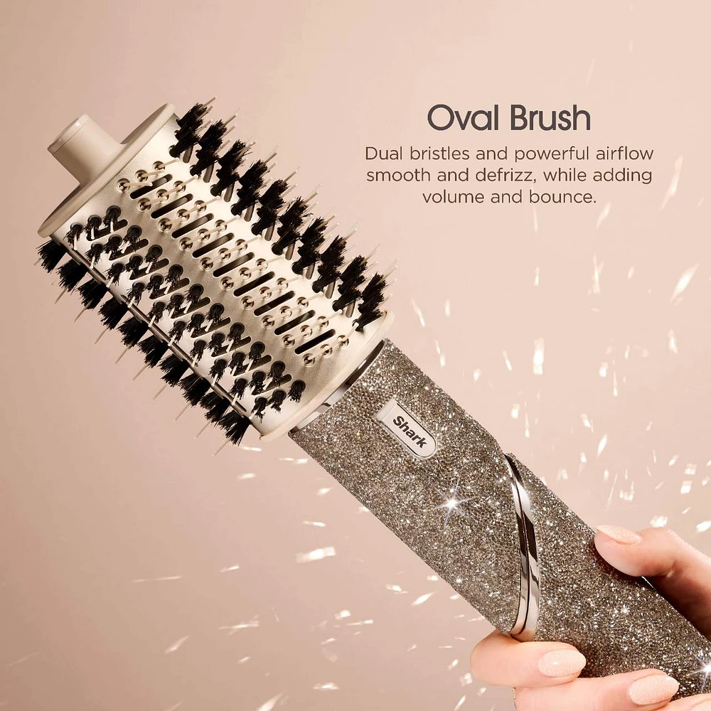FlexStyle Sparkle Hair Blow Dryer & Multi-Styler in Champagne Diamond