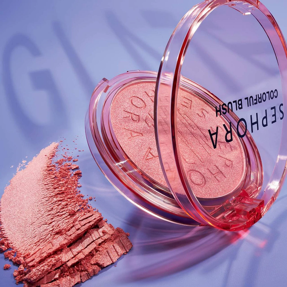 Colorful Blush and Highlighter Glaze