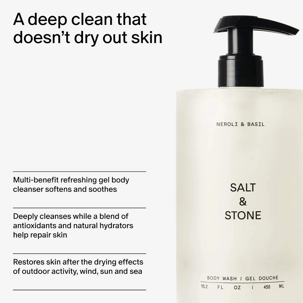 Neroli & Basil Body Wash with Niacinamide + Probiotics