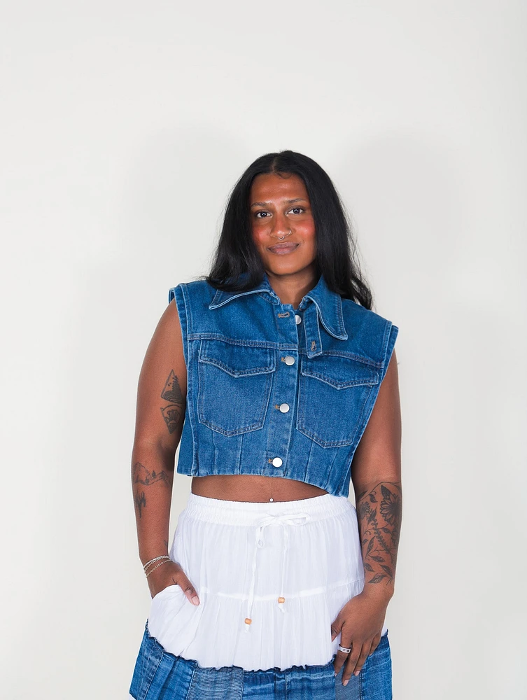 Ainsley Denim Vest