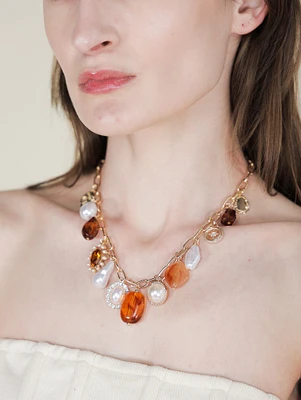 Amber Trinket Necklace
