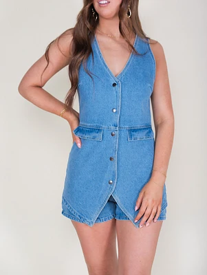 Bowen Denim Romper