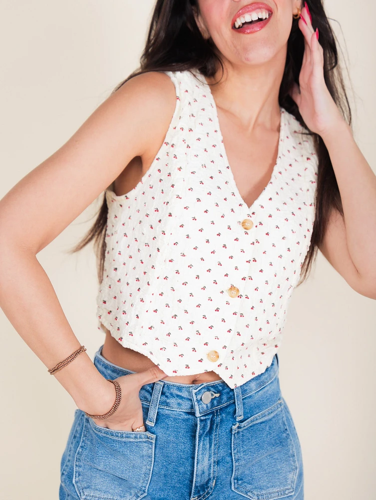 Davyn Little Cherries Vest