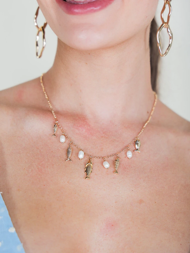 Fresh Catch Trinket Necklace