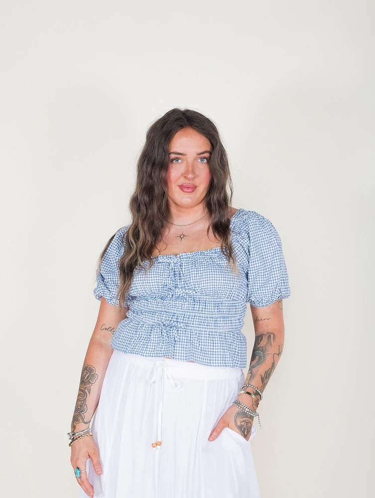 Judy Gingham Top