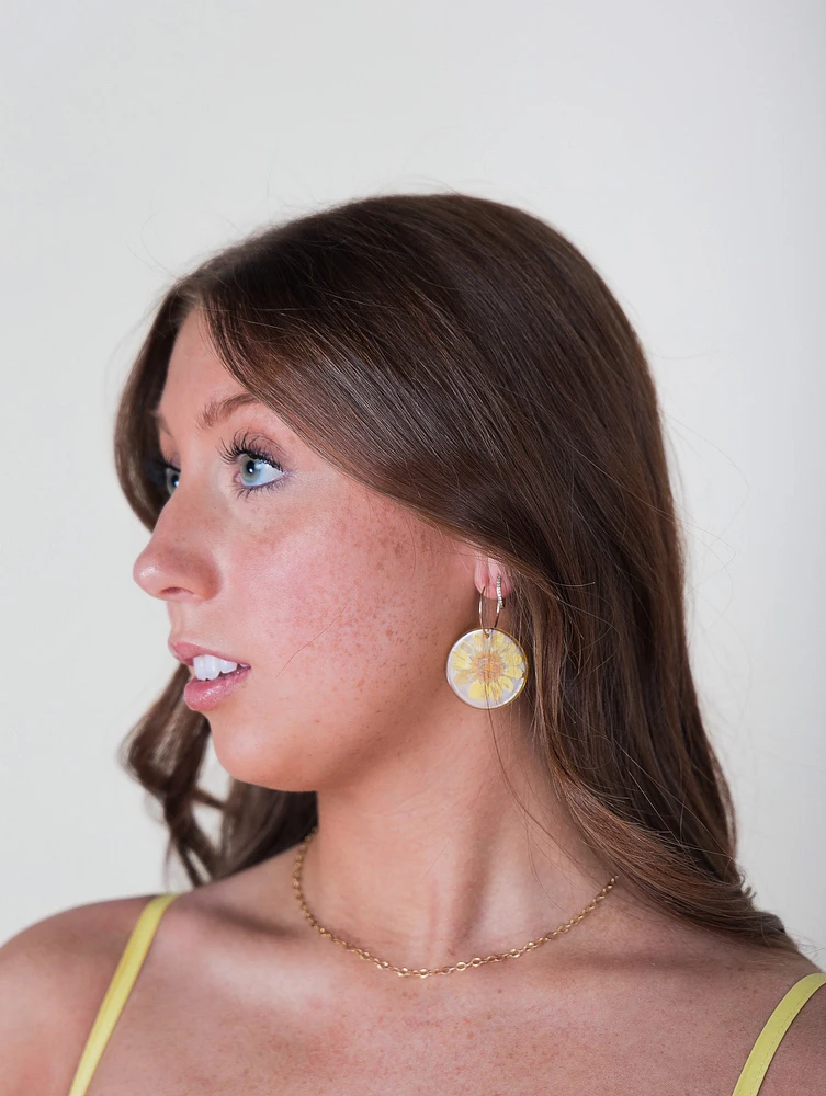 Pressed Flower Earrings