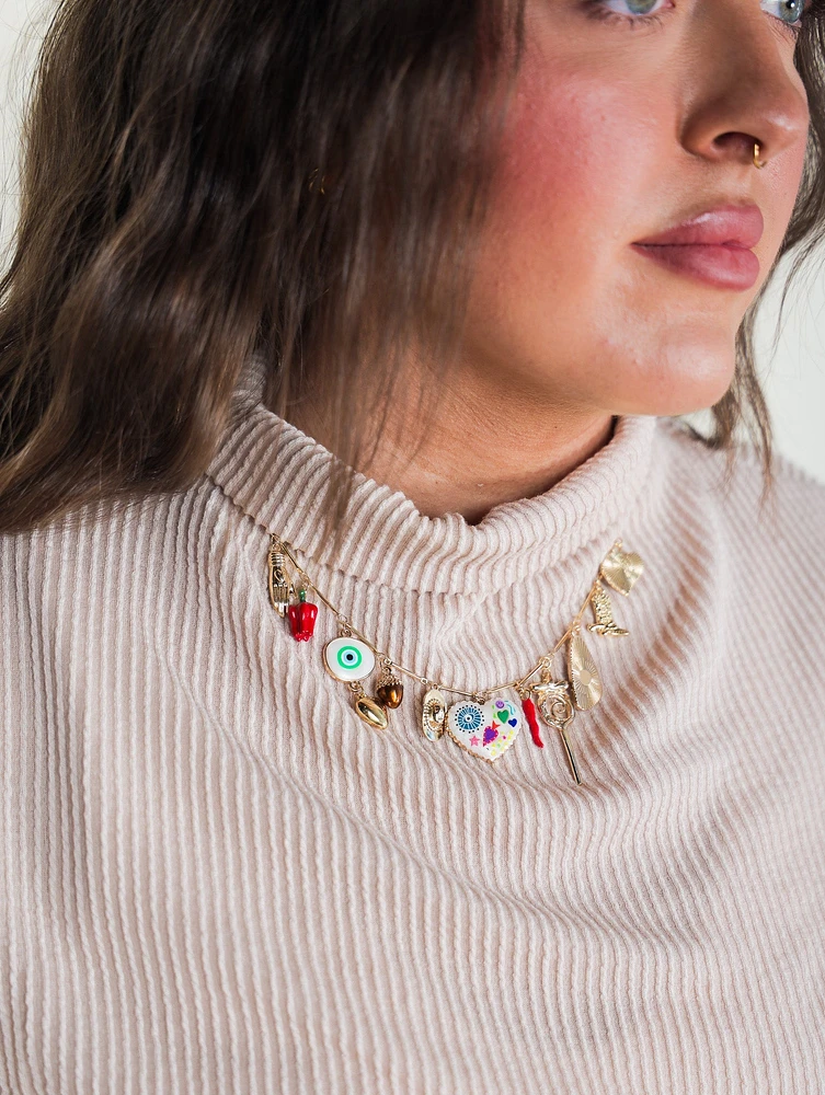 Red Pepper Trinket Necklace