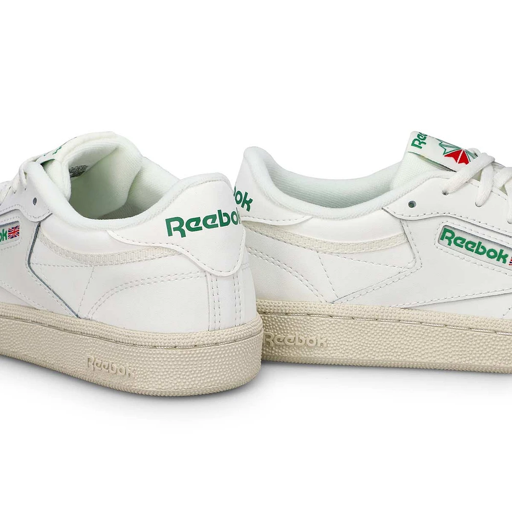 Kids' Club C Lace Up Sneaker - White