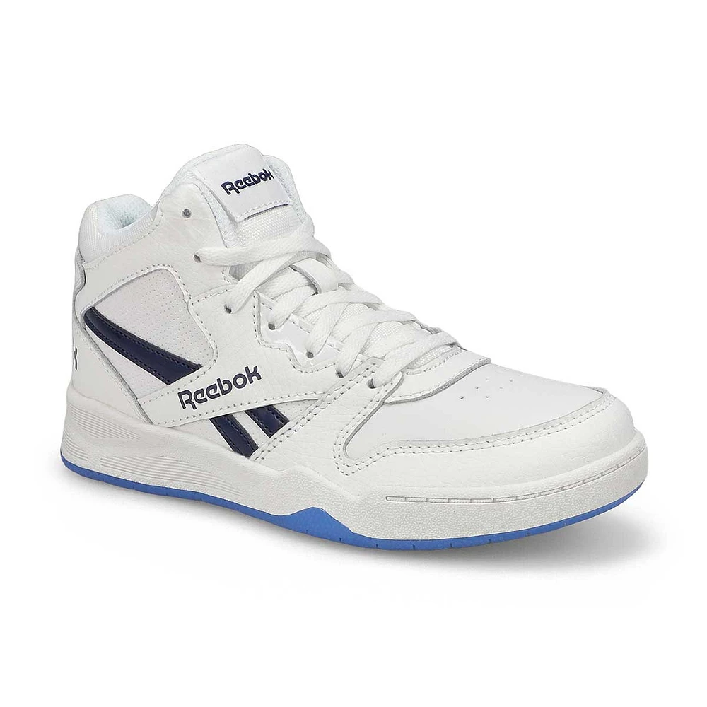 Kids' BB4500 Mid High Top Sneaker - White/Navy/Ic