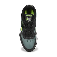 Kids'  CL Step N' Flash Lace Up Sneaker - White/ D