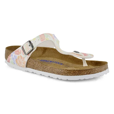 Women's Gizeh Soft Footbed Thong Sandal - Flower/W