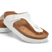 Women's Gizeh Birko-Flor Vegan Platform Thong Sand