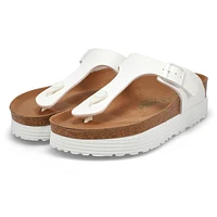 Women's Gizeh Birko-Flor Vegan Platform Thong Sand