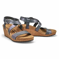 Women's Soley Narrow Wedge Sandal - Black