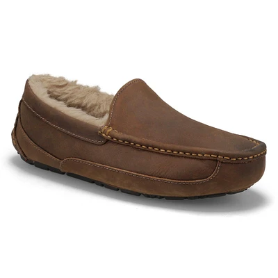 Pantoufle Ascot, peau de mouton,nr,homme