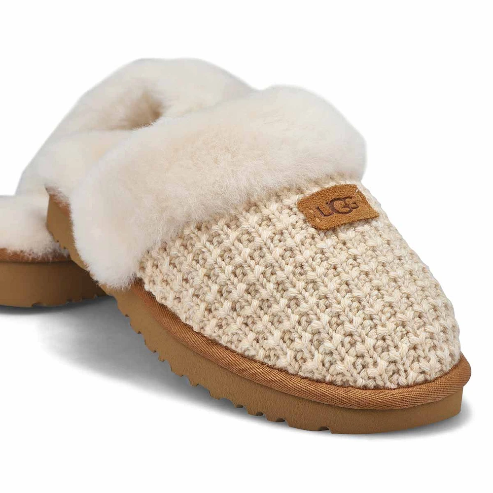 Women's Cozy Slip On Slipper -Charcoal