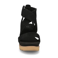 Women's Ileana Wedge Sandal - Black