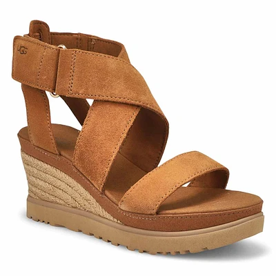Sandale compensée ILEANA WEDGE, noir, femmes