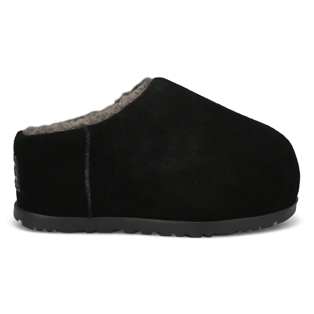 Women's  Pumped Slide Platform Slipper - Black