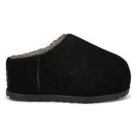 Women's  Pumped Slide Platform Slipper - Black