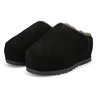 Women's  Pumped Slide Platform Slipper - Black