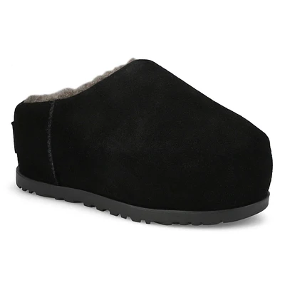 Women's  Pumped Slide Platform Slipper - Black