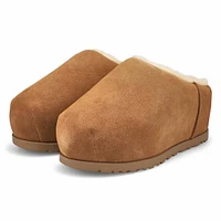Women's  Pumped Slide Platform Slipper - Black