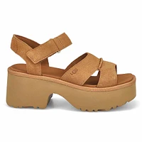 Sandale plateforme NEW HEIGHTS ANKLE STRAP, châtai