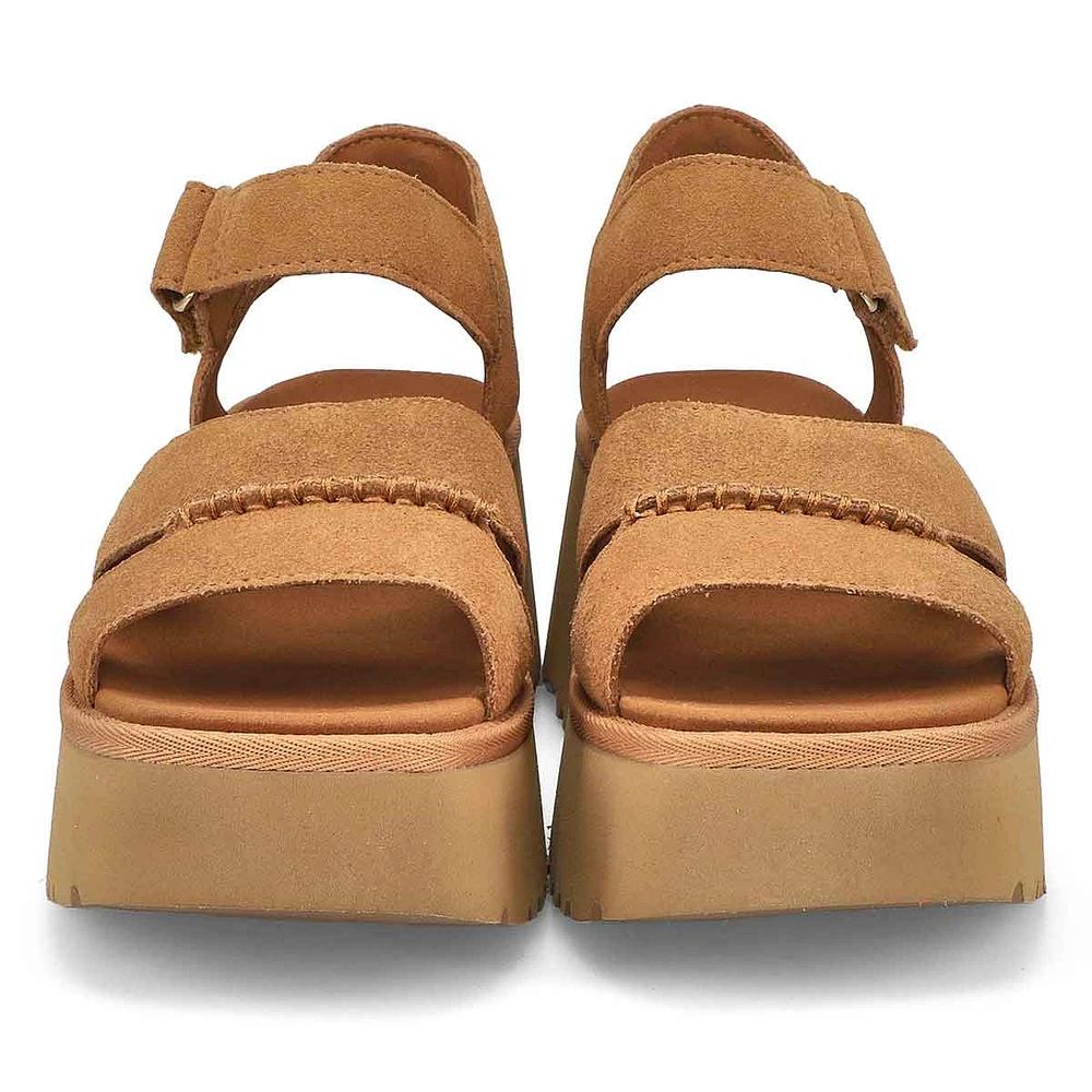 Sandale plateforme NEW HEIGHTS ANKLE STRAP, châtai