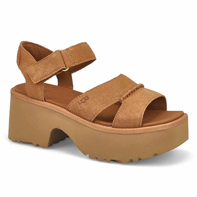 Sandale plateforme NEW HEIGHTS ANKLE STRAP, châtai