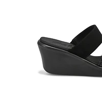 Women's Rumble On Social Glam Wedge Sandal - Black