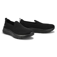 Women's Go Walk Flex Slip On Wide Sneaker - Black/