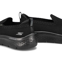 Women's Go Walk Flex Slip On Wide Sneaker - Black/