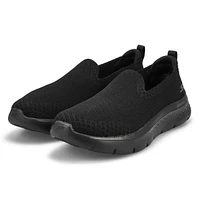 Women's Go Walk Flex Slip On Wide Sneaker - Black/