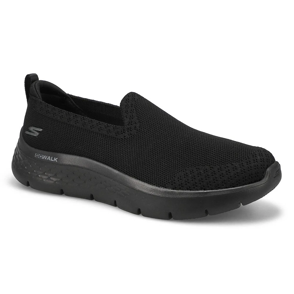 Women's Go Walk Flex Slip On Wide Sneaker - Black/