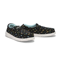 Kids' Wally Youth Linen Casual Shoe - Stone